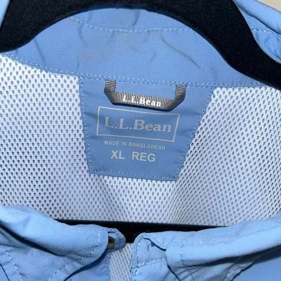 LL Bean 2 Shirt Men's XL Long Sleeve Performance Vented Fish Outdoors SPF - Picture 3 of 16